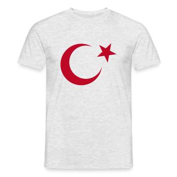 Turquie Turquie sur Outfits Show Your Roots - T-shirt homme - gris chiné - Devant - AI Model Male 178 dark (178cm)