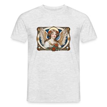 Engel - Männer T-Shirt - Grau meliert - Vorne - AI Model Male 178 dark (178cm)
