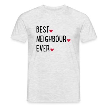 Best neighbor - Men's T-Shirt - heather grey - Front - AI Model Male 178 dark (178cm)