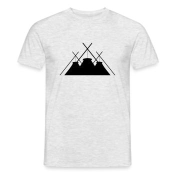 3 Kothen - Männer T-Shirt - Grau meliert - Vorne - AI Model Male 178 dark (178cm)