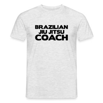 brazilian jiu jitsu bjj coach - T-shirt homme - gris chiné - Devant - AI Model Male 178 dark (178cm)