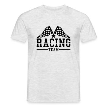 racing_team_ri1 - Männer T-Shirt - Grau meliert - Vorne - AI Model Male 178 dark (178cm)