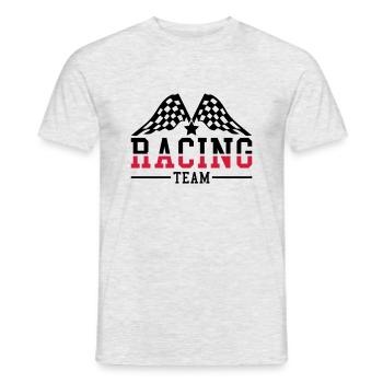 racing_team_ri2 - Männer T-Shirt - Grau meliert - Vorne - AI Model Male 178 dark (178cm)