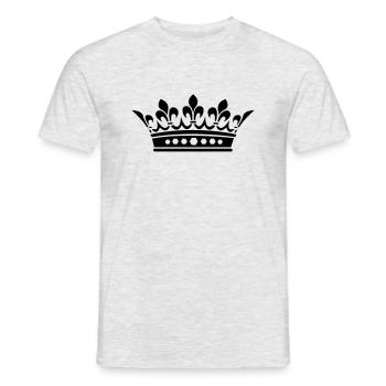 couronne - T-shirt homme - gris chiné - Devant - AI Model Male 178 dark (178cm)