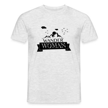 Wanderwoman - Männer T-Shirt - Grau meliert - Vorne - AI Model Male 178 dark (178cm)