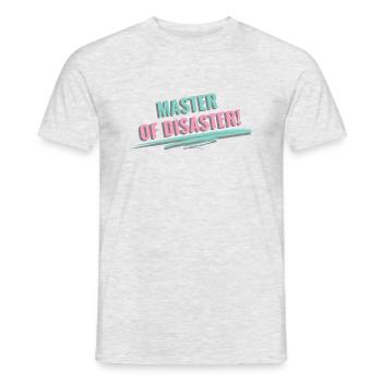 Master of Disaster - Männer T-Shirt - Grau meliert - Vorne - AI Model Male 178 dark (178cm)