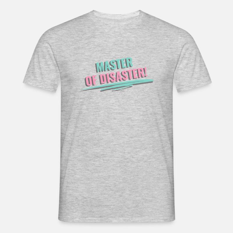 Master of Disaster - Männer T-Shirt - Grau meliert