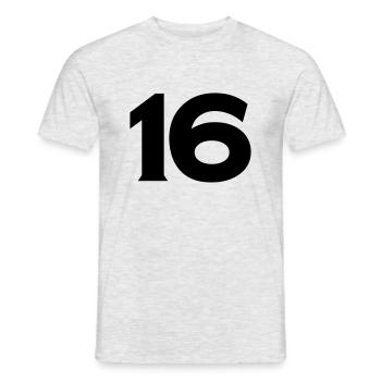 16 - Men's T-Shirt - heather grey - Front - AI Model Male 178 dark (178cm)