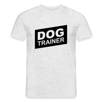 dog trainer black up - T-shirt homme - gris chiné - Devant - AI Model Male 178 dark (178cm)