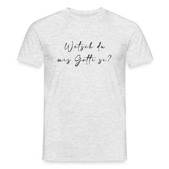 Gotti - Männer T-Shirt - Grau meliert - Vorne - AI Model Male 178 dark (178cm)