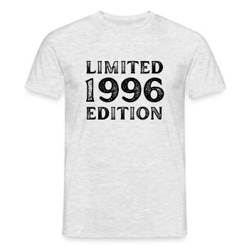 1996 LIMITED EDITION ANNIVERSAIRE METAL FER GRIS - T-shirt homme - gris chiné - Devant - AI Model Male 178 dark (178cm)