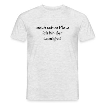 Landgraf - Männer T-Shirt - Grau meliert - Vorne - AI Model Male 178 dark (178cm)