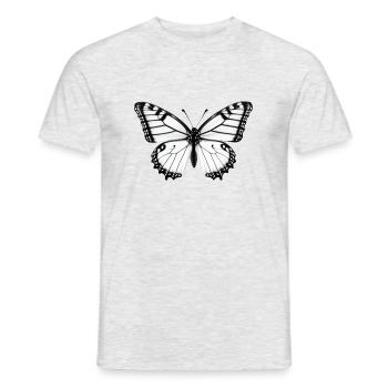 Schmetterling Natur Insekt Schmetterlinge 10 - Männer T-Shirt - Grau meliert - Vorne - AI Model Male 178 dark (178cm)