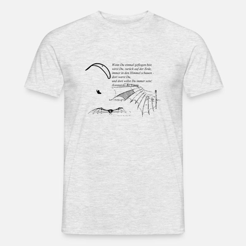davinci - Männer T-Shirt - Grau meliert