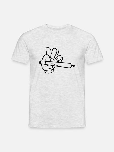 Cartoon Weed - Men's T-Shirt - heather grey