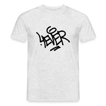 4 Ever - Men's T-Shirt - heather grey - Front - AI Model Male 178 dark (178cm)