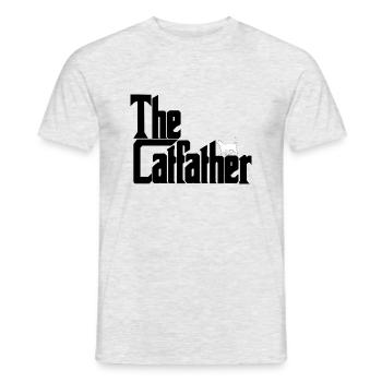 Le Catfather - T-shirt homme - gris chiné - Devant - AI Model Male 178 dark (178cm)