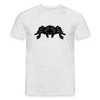 Clipart Petite Araignée - T-shirt homme - gris chiné - Devant - AI Model Male 178 dark (178cm)