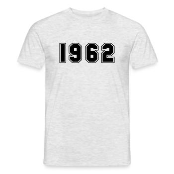 1962 - Men's T-Shirt - heather grey - Front - AI Model Male 178 dark (178cm)