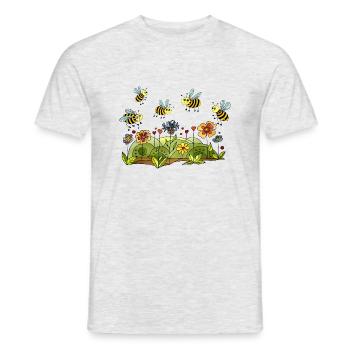 Insekten - Männer T-Shirt - Grau meliert - Vorne - AI Model Male 178 dark (178cm)