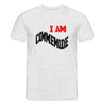 I AM COMMEMODE - Männer T-Shirt - Grau meliert - Vorne - AI Model Male 178 dark (178cm)