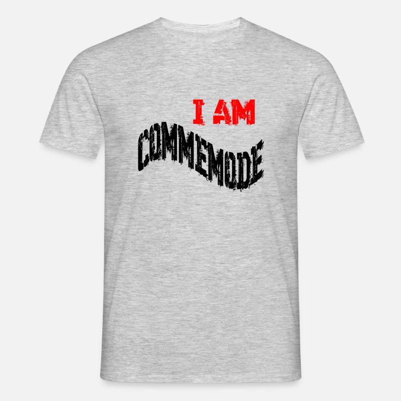 I AM COMMEMODE - Männer T-Shirt - Grau meliert
