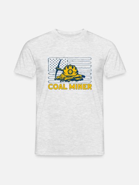 Bergbau unter Tage Bergleute unter Tage Bergbau - Männer T-Shirt - Grau meliert
