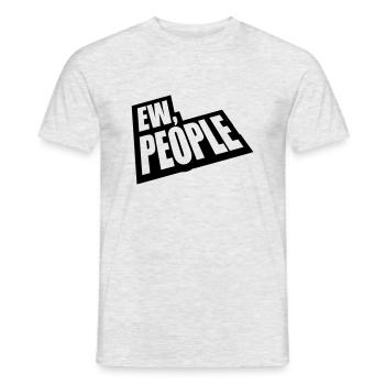 ew people citation drôle - T-shirt homme - gris chiné - Devant - AI Model Male 178 dark (178cm)