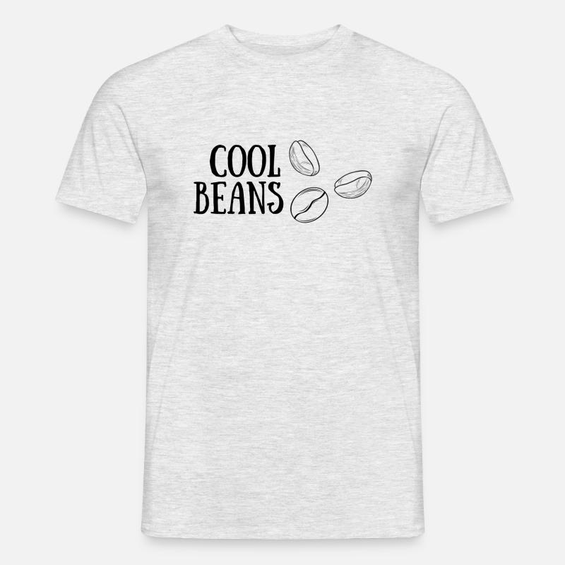 Cool Beans Kaffeebohnen - Männer T-Shirt - Grau meliert