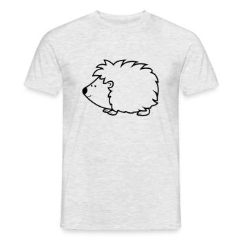 igel - Männer T-Shirt - Grau meliert - Vorne - AI Model Male 178 dark (178cm)