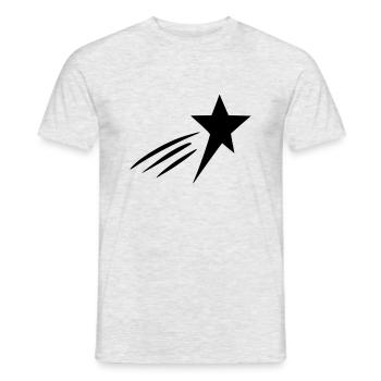 Cool Shooting Star - Men's T-Shirt - heather grey - Front - AI Model Male 178 dark (178cm)