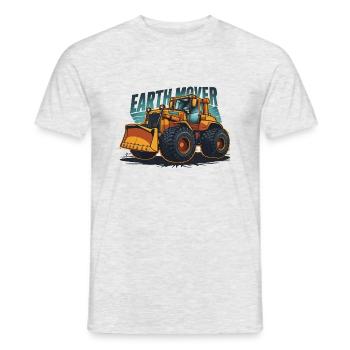 BULLDOZER, TERRASSEMENT - T-shirt homme - gris chiné - Devant - AI Model Male 178 dark (178cm)