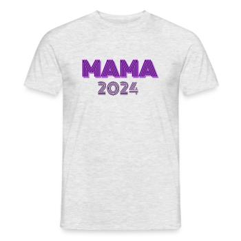 Mama 2024 - Männer T-Shirt - Grau meliert - Vorne - AI Model Male 178 dark (178cm)