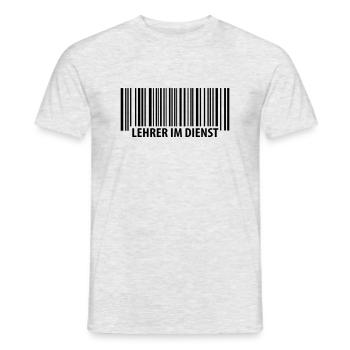 Lehrer im Dienst - Männer T-Shirt - Grau meliert - Vorne - AI Model Male 178 dark (178cm)