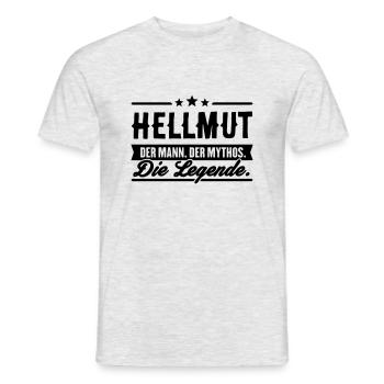 Man Myth Legend Hellmut - Men's T-Shirt - heather grey - Front - AI Model Male 178 dark (178cm)