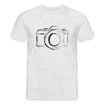 Caméra, Caméra vintage, , Vieille caméra, Old - T-shirt homme - gris chiné - Devant - AI Model Male 178 dark (178cm)
