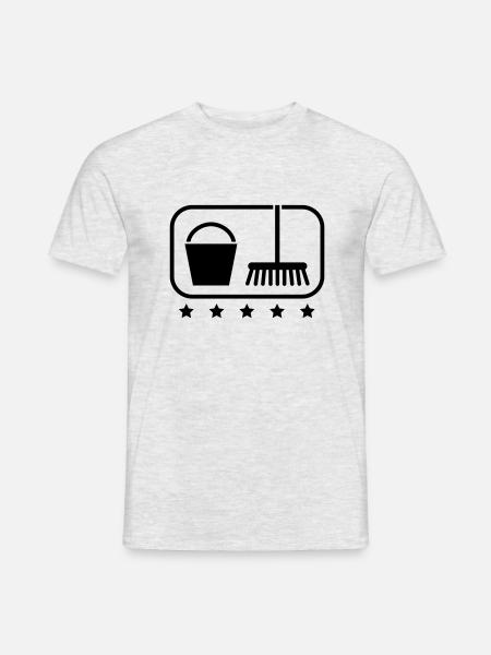 putzen_icon_po1 - Men's T-Shirt - heather grey