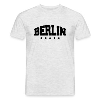 berlin_af1 - T-shirt homme - gris chiné - Devant - AI Model Male 178 dark (178cm)