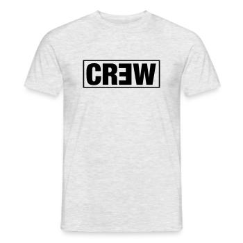 équipage - T-shirt homme - gris chiné - Devant - AI Model Male 178 dark (178cm)