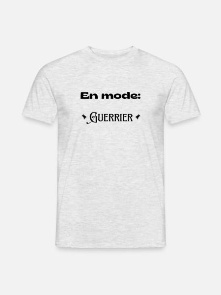 En mode guerrier - T-shirt homme - gris chiné