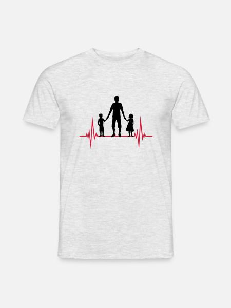 Frequency 2 Children Papa - Men's T-Shirt - heather grey