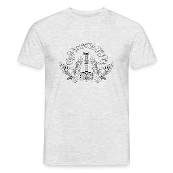 Wikinger Symbol Mjölnir Raben Runen Kelten Norden - Männer T-Shirt - Grau meliert - Vorne - AI Model Male 178 dark (178cm)