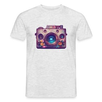 Camera Photographer Photographer Funny Photography - Men's T-Shirt - heather grey - Front - AI Model Male 178 dark (178cm)