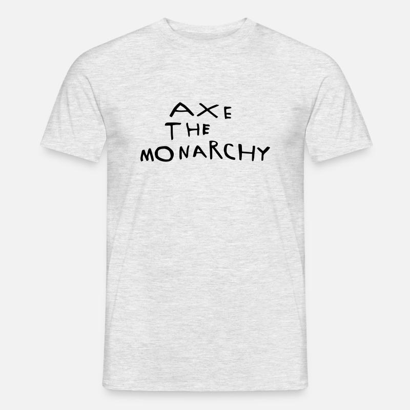 Abschaffung der Monarchie - Männer T-Shirt - Grau meliert