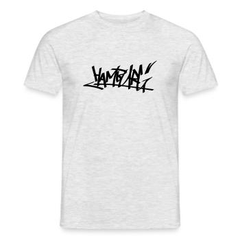 graffity hamburg 01 - Männer T-Shirt - Grau meliert - Vorne - AI Model Male 178 dark (178cm)
