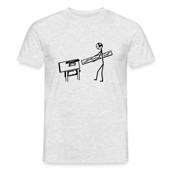 Schreiner Tischler - Männer T-Shirt - Grau meliert - Vorne - AI Model Male 178 dark (178cm)