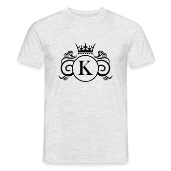 k wappen - Männer T-Shirt - Grau meliert - Vorne - AI Model Male 178 dark (178cm)