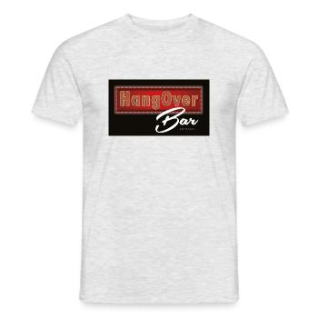 HangOver Bar est. 2022 - Men's T-Shirt - heather grey - Front - AI Model Male 178 dark (178cm)