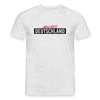 Armes Deutschland (Farben änderbar) - Männer T-Shirt - Grau meliert - Vorne - AI Model Male 178 dark (178cm)