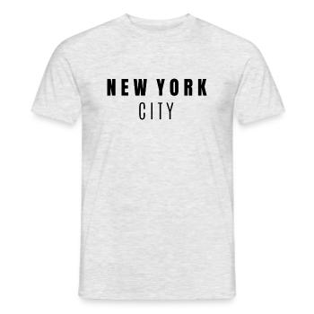 New York, New Yorker, New York lover, Côte Est - T-shirt homme - gris chiné - Devant - AI Model Male 178 dark (178cm)